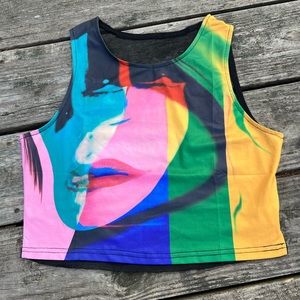 Mesh Pop Art Tank